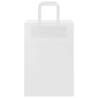 250 White Paper Bags with Handles - Eco-Friendly & Versatile