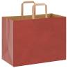 250 Red Paper Bags with Handles - Sustainable & Durable