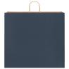 250 Blue Paper Bags with Handles - Eco-Friendly & Durable