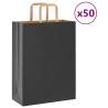  Paper Bags 50 pcs with Handles Black 26x12x35 cm Colour black Size 26 x 12 x 35 cm Quantity in Package 50 