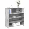  Reception Desk Concrete Grey 100x50x103.5 cm Engineered Wood Colour concrete grey Size 100 x 50 x 103.5 cm 