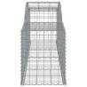 Arched Gabion Baskets 12 pcs - Galvanised Iron | HipoMarket