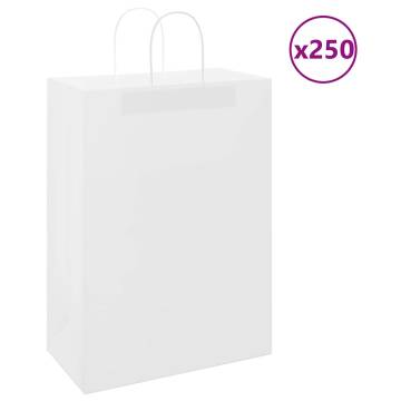 Paper Bags 250 pcs with Handles - Durable & Eco-Friendly