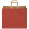 Red Paper Bags with Handles - 250 pcs, 32x22x24 cm