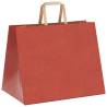 Red Paper Bags with Handles - 250 pcs, 32x22x24 cm