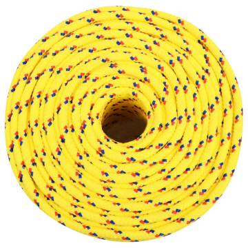 Boat Rope Yellow 8 mm 250 m Polypropylene | Durable & Versatile