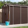 Garden Shed Brown 191x555x198 cm Galvanised Steel Colour brown Size 191 x 555 x 198 cm Quantity in Package 1 