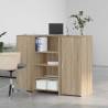 Reception Desk Sonoma Oak - Durable & Stylish | HipoMarket