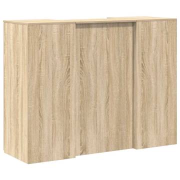 Reception Desk Sonoma Oak - Durable & Stylish | HipoMarket