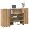  Reception Desk Artisan Oak 180x50x103.5 cm Engineered Wood Colour artisan oak Size 180 x 50 x 103.5 cm 