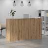 Reception Desk Artisan Oak | Durable Engineered Wood | HipoMarket