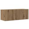 6 Piece Wall-Mounted TV Cabinet Set - Artisan Oak Finish