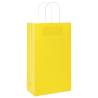 Durable Yellow Paper Bags with Handles - 50 pcs | Hipomarket