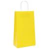 Durable Yellow Paper Bags with Handles - 50 pcs | Hipomarket