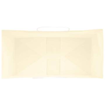 Durable Yellow Paper Bags with Handles - 50 pcs | Hipomarket