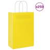  Paper Bags 250 pcs with Handles Yellow 21x11x31 cm Colour yellow Size 22 x 11 x 31 cm Quantity in Package 250 