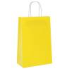 250 Yellow Paper Bags with Handles | Eco-Friendly Packaging