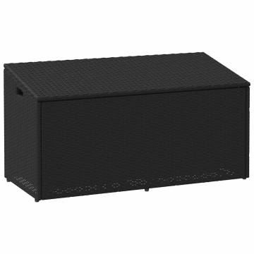 Garden Storage Box Black 110x50x58 cm - Durable & Stylish