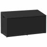  Garden Storage Box Black 110x50x58 cm Poly Rattan Colour black Size 110 x 50 x 58 cm 