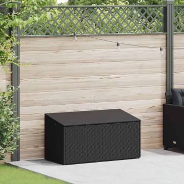 Garden Storage Box Black 110x50x58 cm - Durable & Stylish