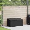 Garden Storage Box Black 110x50x58 cm - Durable & Stylish