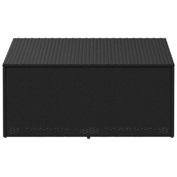 Garden Storage Box Black 110x50x58 cm - Durable & Stylish