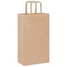 50 Pcs Brown Paper Bags with Handles - Eco-Friendly Packaging