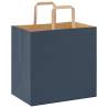 Blue Paper Bags with Handles - 50 Pcs | Sustainable Packaging