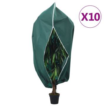 Plant Fleece Covers with Zip - 10 pcs for Winter Protection