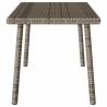 Garden Coffee Table Rectangular Grey - 80x40 cm | Hipo Market