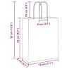 Paper Bags 50 pcs with Handles - Brown Kraft 18x8x22 cm