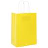 Yellow Paper Bags with Handles - 50 Pcs | Eco-Friendly Packaging