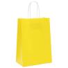 Yellow Paper Bags with Handles - 50 Pcs | Eco-Friendly Packaging