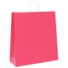 Pink Paper Bags with Handles - 250 pcs, 45x17x48 cm