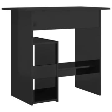 High Gloss Black Desk - Modern & Durable | HipoMarket