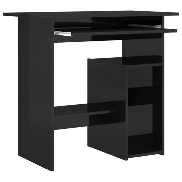 High Gloss Black Desk - Modern & Durable | HipoMarket