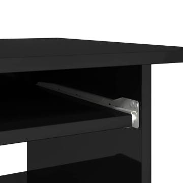 High Gloss Black Desk - Modern & Durable | HipoMarket