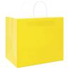 250 Yellow Paper Bags with Handles | Eco-Friendly Packaging