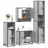 4 Piece Grey Sonoma Bathroom Furniture Set | Hipomarket