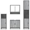 4 Piece Grey Sonoma Bathroom Furniture Set | Hipomarket