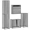 4 Piece Grey Sonoma Bathroom Furniture Set | Hipomarket