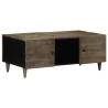 Light Grey Coffee Table 100x54 cm - Solid Mango Wood