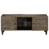 Light Grey Coffee Table 100x54 cm - Solid Mango Wood