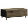 Light Grey Coffee Table 100x54 cm - Solid Mango Wood