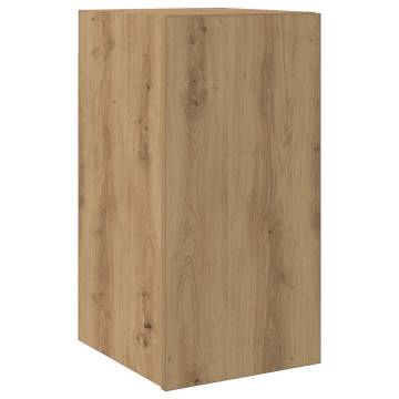 Wall Mounted TV Cabinets - 4 pcs Artisan Oak | HipoMarket