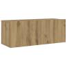 Wall Mounted TV Cabinets - 4 pcs Artisan Oak | HipoMarket