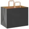 250 Black Paper Bags with Handles | Eco-Friendly Packaging