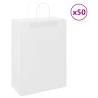  Paper Bags 50 pcs with Handles White 32x17x44 cm Colour white Size 32 x 17 x 44 cm Quantity in Package 50 