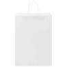 White Paper Bags with Handles - 50 pcs | 32x17x44 cm