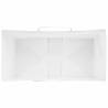 White Paper Bags with Handles - 50 pcs | 32x17x44 cm